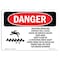 Signmission OSHA Danger, Rotating Driveline Contact Cause Death, 7in X 5in Decal, 5" W, 7" L, Landscape OS-DS-D-57-L-1775 - alternate 1